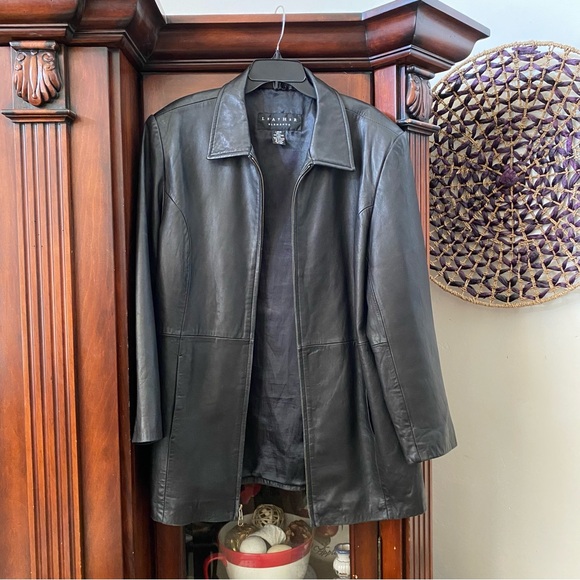 Leather Elements Jackets & Blazers - Leather Elements Black Soft Leather Jacket Size Large Trendy Boxy